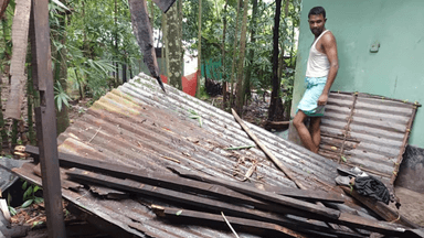 সোনাগাজীতে ৪০ সেকেন্ডের টর্নেডো, বিধ্বস্ত ২০ বাড়ি