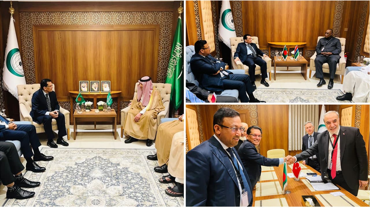 পররাষ্ট্রমন্ত্রীর স‌ঙ্গে পাঁচ দেশের পররাষ্ট্রমন্ত্রীদের দ্বিপাক্ষিক বৈঠক