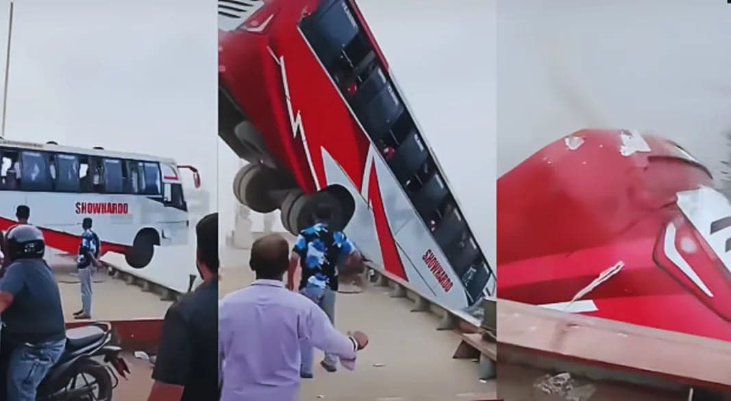 নিরাপত্তাব্যবস্থার ঘাটতি ও যান্ত্রিক ত্রুটির কারণে ফেরি থেকে পড়ে যায় বাসটি: তদন্ত প্রতিবেদন