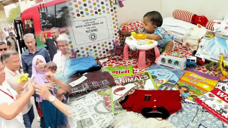বাস থেকে নেমে ডেকে নেওয়া সেই শিশুর জন্য উপহার পাঠালেন প্রধানমন্ত্রী