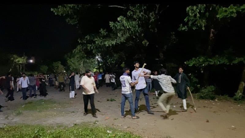 ববিতে ফুটবল খেলাকে কেন্দ্র করে সংঘর্ষ, আহত ১০