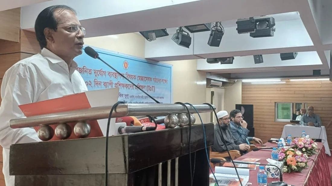 ভূমিকম্প বলে-কয়ে আসে না, আগেই প্রস্তুত হতে হবে: ত্রাণমন্ত্রী