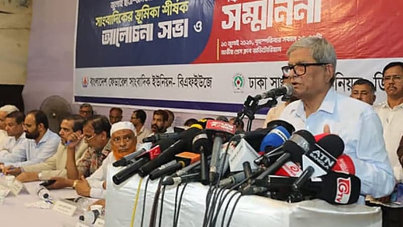 নির্বাচিত সরকারই দেশ চালাবে: মির্জা ফখরুল