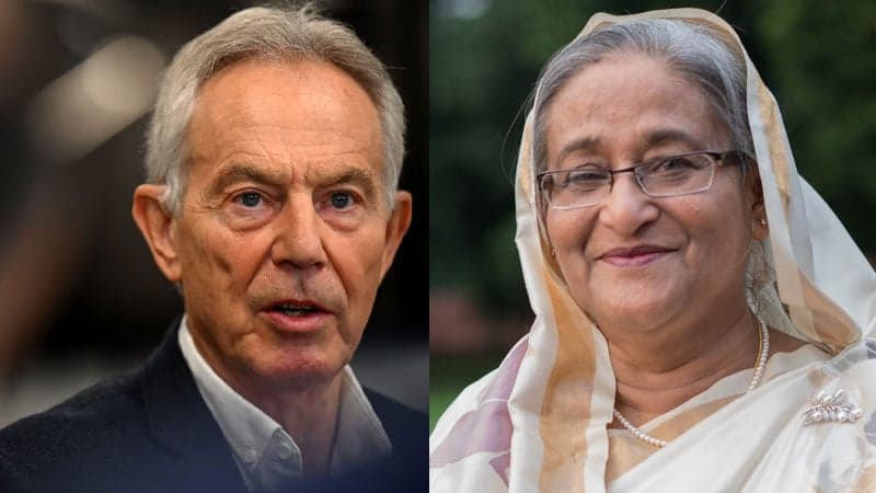 শেখ হাসিনাকে টনি ব্লেয়ারের অভিনন্দন