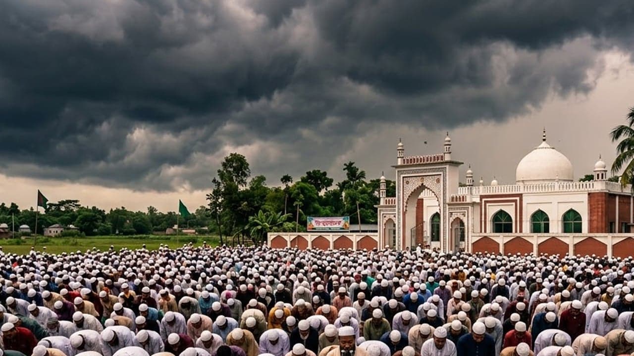 ঈদের দিন ঝড়ের শঙ্কা, জামাতের সময় হতে পারে বৃষ্টি