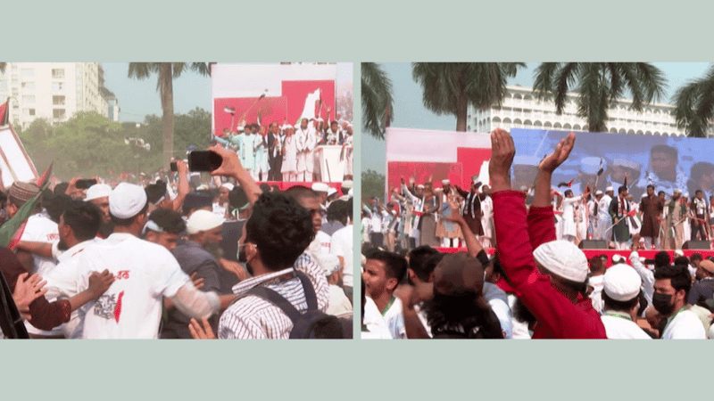 যমুনার সামনে হট্টগোল, সমাবেশ ঘিরে নিরাপত্তা