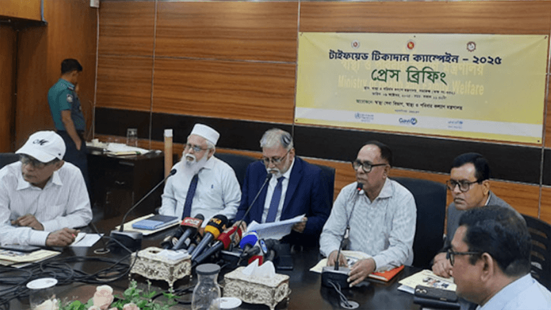 দেশজুড়ে টাইফয়েড টিকাদান কর্মসূচি শুরু ১২ অক্টোবর