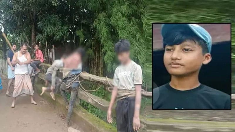 ফটিকছড়িতে বাবার সামনেই পিটিয়ে হত্যা করা হয় কিশোর মাহিনকে
