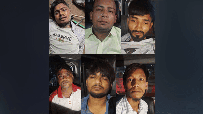 আদাবরে বিকাশের দোকানে ছিনতাই ও পুলিশের ওপর হামলা, গ্রেপ্তার ৬