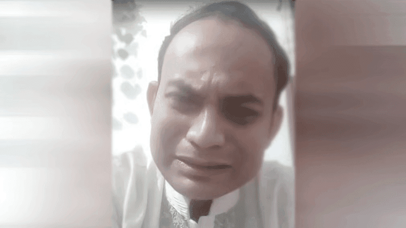 নতুন কমিটিতে পদ না পেয়ে ফেসবুক লাইভে কাঁদলেন ছাত্রদল নেতা