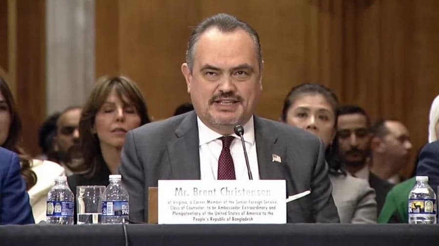 নির্বাচনের আগে ঢাকায় আসছেন নতুন মার্কিন রাষ্ট্রদূত ব্রেন্ট ক্রিস্টেনসেন