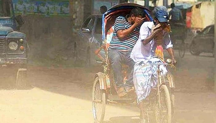 দূষিত বাতাসের শহরের তালিকার দ্বিতীয়তে ঢাকা
