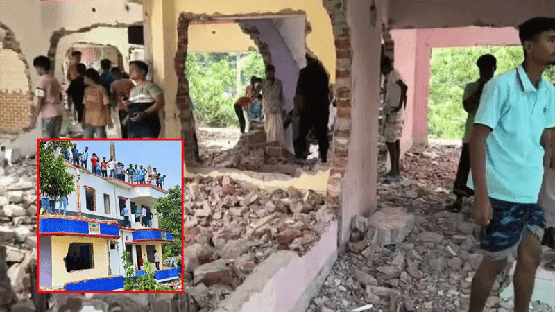 শিশু ধর্ষণ-হত্যা: টানা দুই দিন ভাঙচুরে ধ্বংসস্তূপ অভিযুক্তের বাড়ি