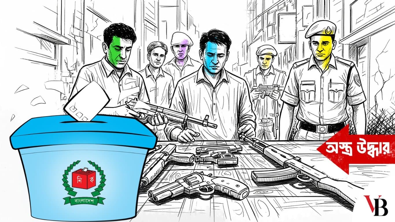 নির্বাচনের আগেই লুট হওয়া সব অস্ত্র উদ্ধার করুন