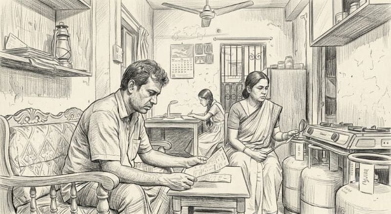 গ্যাসে চুলা জ্বলে না, বিদ্যুৎ বিলও থামে না: সংকটের দুই আগুনে মানুষ