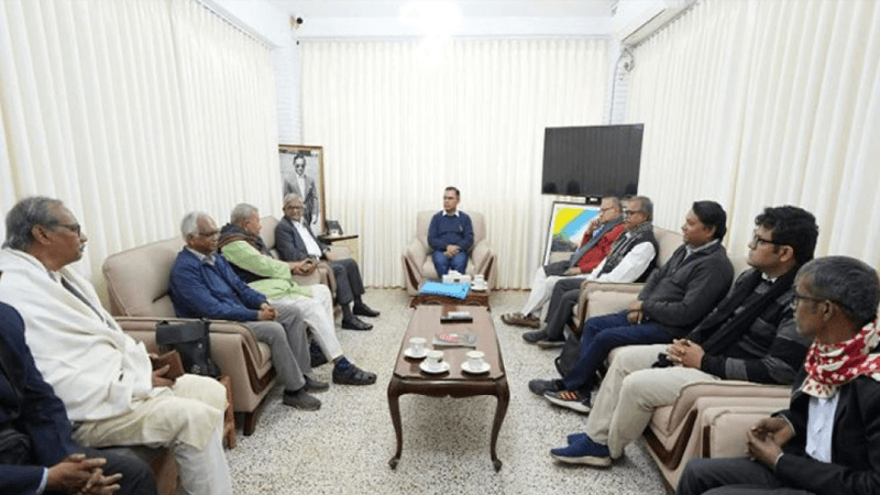 তারেক রহমানের সঙ্গে শীর্ষ বামপন্থী নেতাদের সাক্ষাৎ