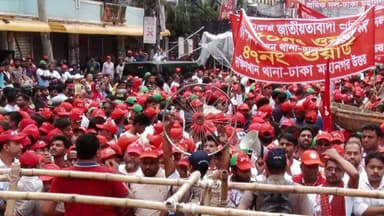 নয়া পল্টনে বিএনপির শ্রমিক সমাবেশ শুরু, নেতা–কর্মীদের ভিড়