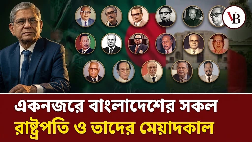 স্বাধীন বাংলাদেশের রাষ্ট্রপতি ছিলেন যারা