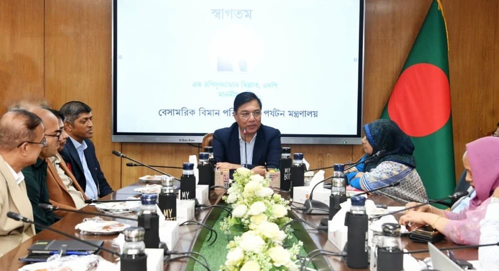 মন্ত্রণালয়ের কাজে নতুনত্ব আনতে উদ্ভাবনী পরিকল্পনা নিয়ে এগিয়ে যেতে হবে: বিমানমন্ত্রী