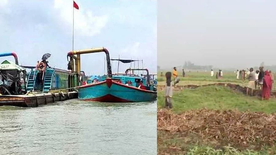 নবীনগরে অবৈধ বালু উত্তোলনে বাধা, গুলিবিদ্ধ ৬