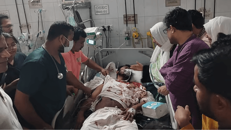 নুরুল হকের মাথায় আঘাত, নাকের হাড় ভেঙেছে; চিকিৎসায় মেডিকেল বোর্ড গঠন
