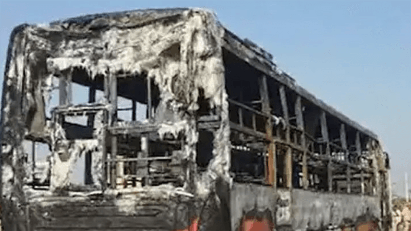 রাজস্থানে চলন্ত যাত্রীবাহী বাসে আগুন, নিহত ২০