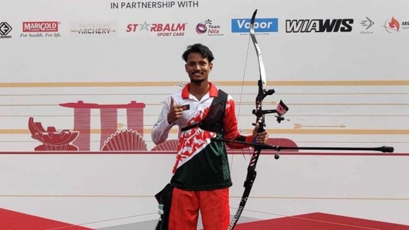 এশিয়ান কাপ আরচ্যারিতে বাংলাদেশের আলিফের সোনা জয়