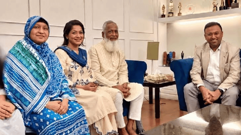 অভিনেত্রী বাঁধনের বাসায় পররাষ্ট্র প্রতিমন্ত্রী