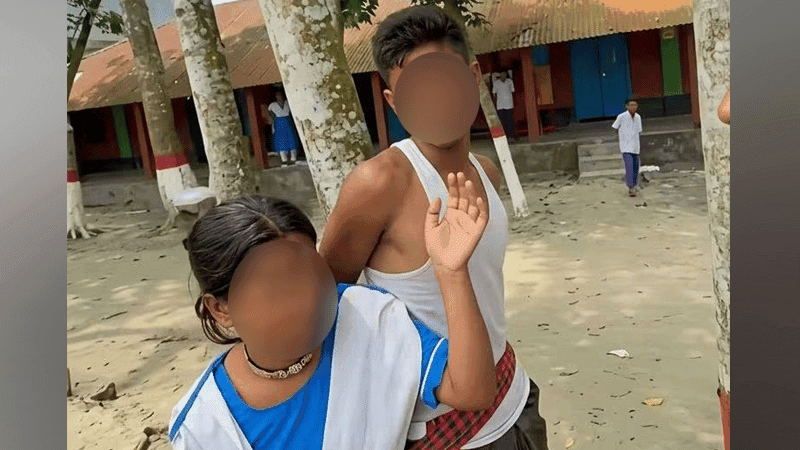 স্কুলছাত্রী ও যুবককে গাছে বেঁধে নির্যাতন, ভিডিও ছড়িয়ে পড়ার পর ছাত্রীর বিষপান