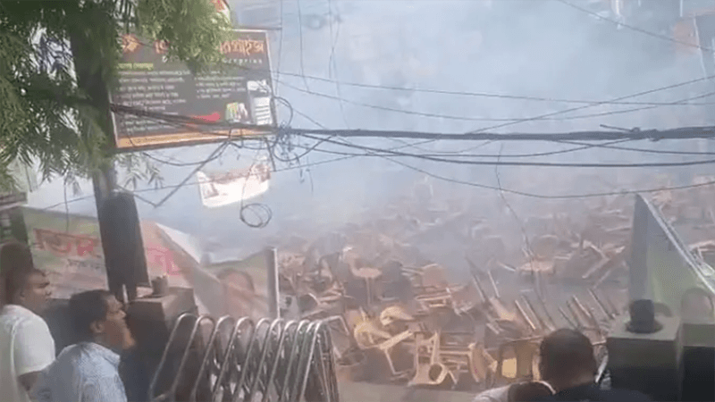 কাকরাইলে জাপার সমাবেশ ঘিরে ধাওয়া-পাল্টা ধাওয়া, টিয়ারশেল নিক্ষেপ