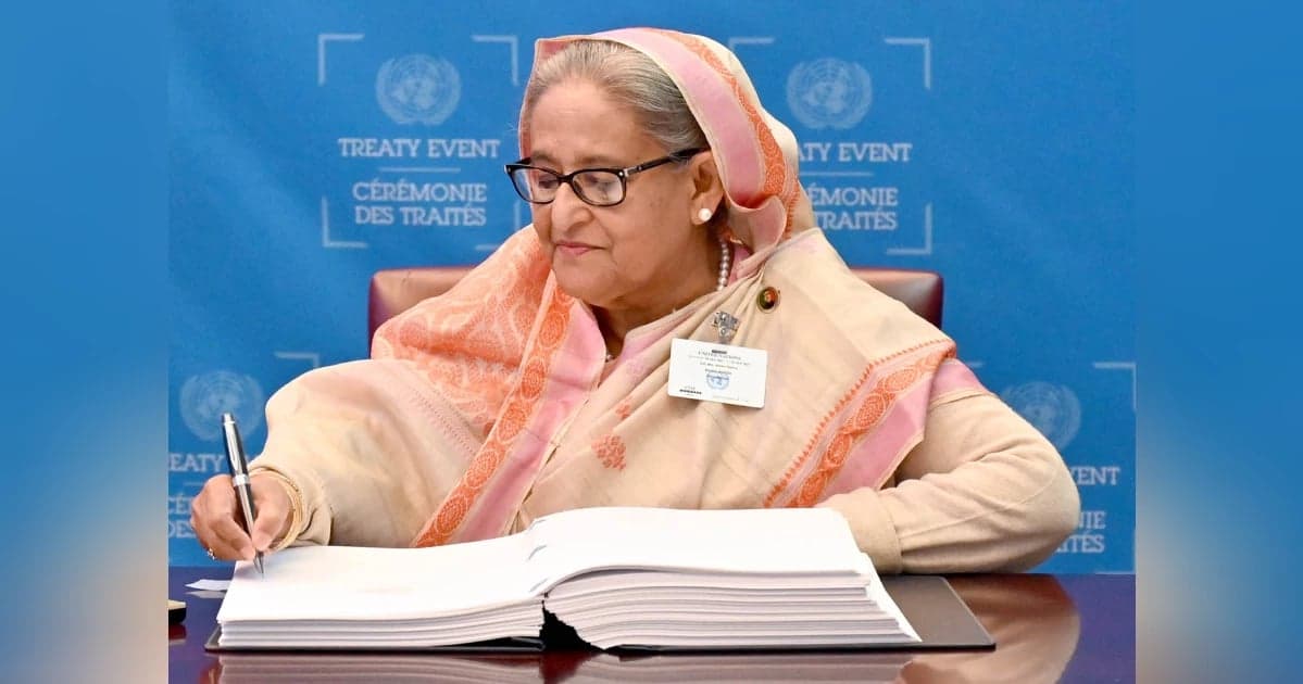 নদী রক্ষায় বিবিএনজে’তে প্রধানমন্ত্রীর স্বাক্ষর