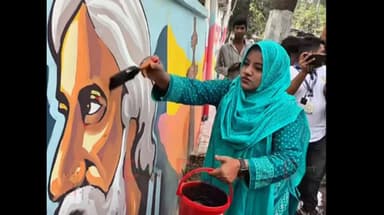 রবীন্দ্রনাথের প্রতিকৃতিতে কালি, দুর্গাপূজার আগে উসকানির আশঙ্কা পুলিশের