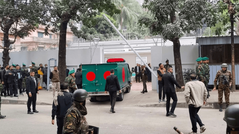 গুলশানের বাসায় খালেদা জিয়ার মরদেহ