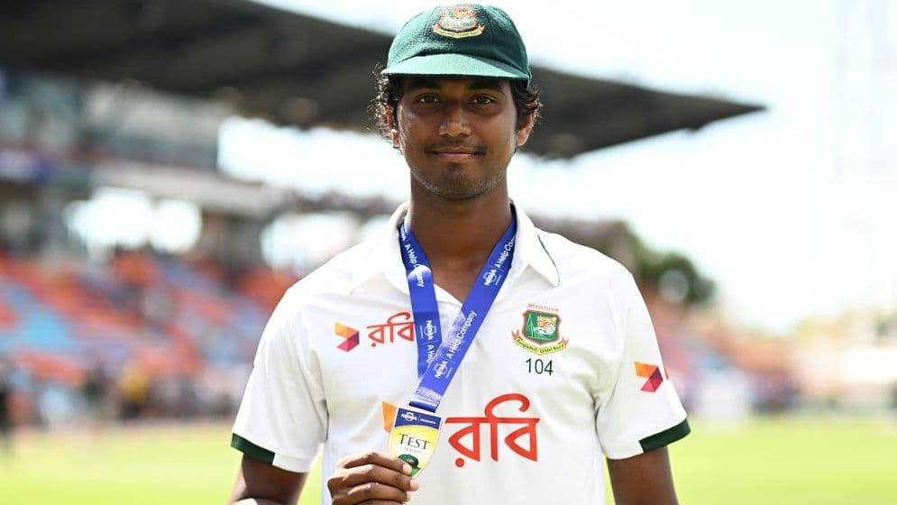 ম্যাচসেরার স্বীকৃতি পেয়ে যা বললেন পেসার হাসান মাহমুদ