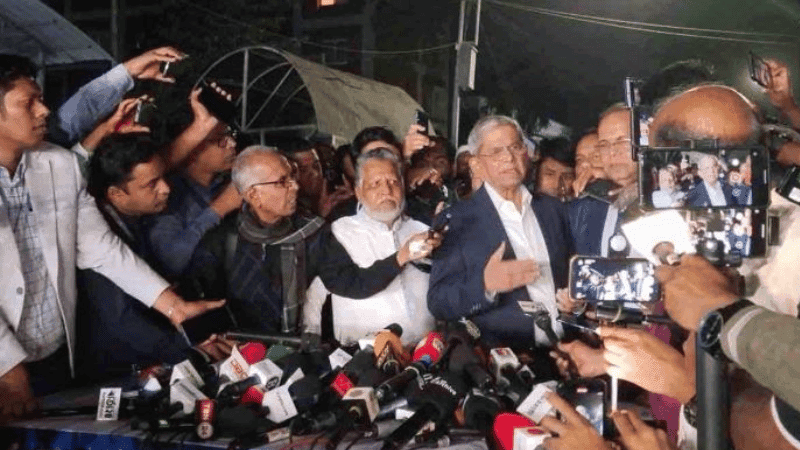 ন্যূনতম ঐকমত্যের ভিত্তিতে অতিদ্রুত নির্বাচন প্রত্যাশা করছি: মির্জা ফখরুল