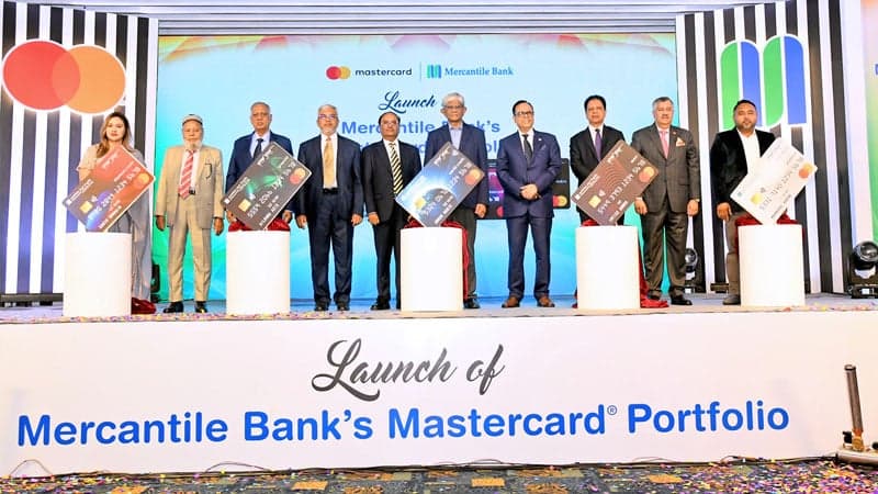 মার্কেন্টাইল ব্যাংক ও মাস্টারকার্ড যৌথভাবে আকর্ষণীয় সুবিধাসহ নতুন কার্ডসেবা চালু করেছে
