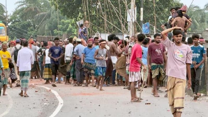 ভাঙ্গায় দুই পক্ষের সংঘর্ষে রণক্ষেত্র, তিন ঘণ্টা মহাসড়ক অবরুদ্ধ