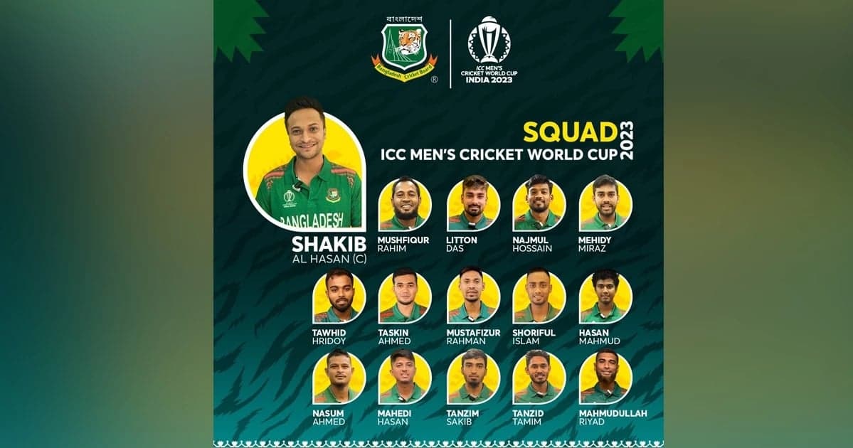 তামিমকে বাদ দিয়ে বাংলাদেশের বিশ্বকাপ স্কোয়াড ঘোষণা 