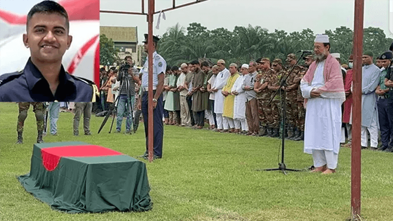 রাজশাহীতে চিরনিদ্রায় শায়িত হলেন লেফটেন্যান্ট তৌকির