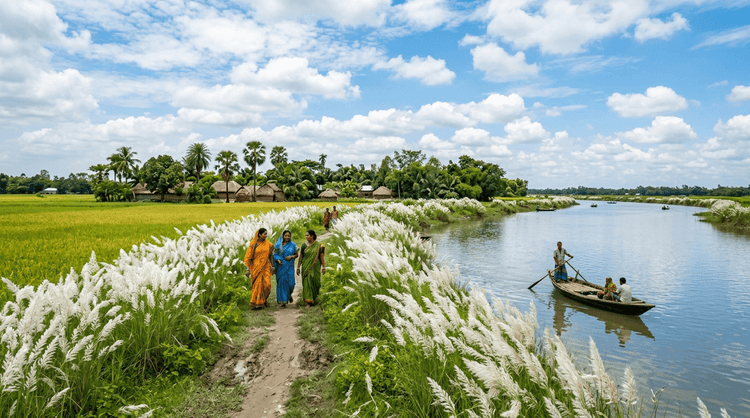 শরৎ মানেই নীল আকাশ, সাদা মেঘের ভেলা