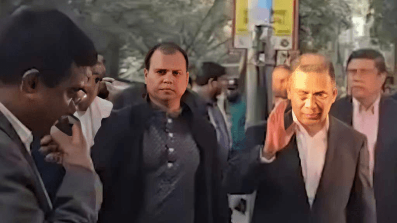 পায়ে হেঁটে বাসা থেকে অফিসে তারেক রহমান