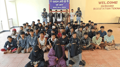 টেকনাফে পাচারকালে নারী-শিশুসহ উদ্ধার ৫৫, আটক ৫