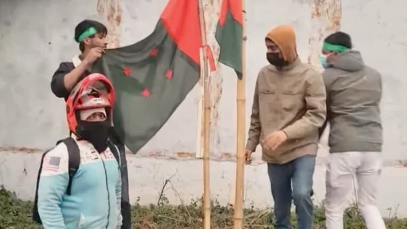 রাজশাহী জেলা আ.লীগ কার্যালয়ে ছাত্রলীগের স্লোগান