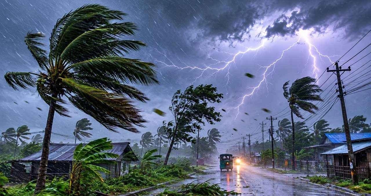 ১২ অঞ্চলে ঝোড়ো হাওয়ার সঙ্গে বৃষ্টির পূর্বাভাস, নদীবন্দরে সতর্কতা