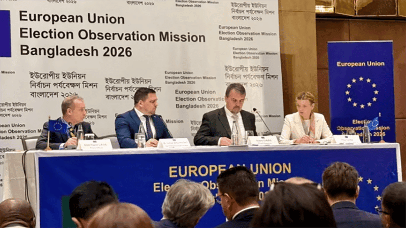 নির্বাচন প্রতিযোগিতামূলক ও গ্রহণযোগ্য হয়েছে: ইইউ পর্যবেক্ষক প্রধান