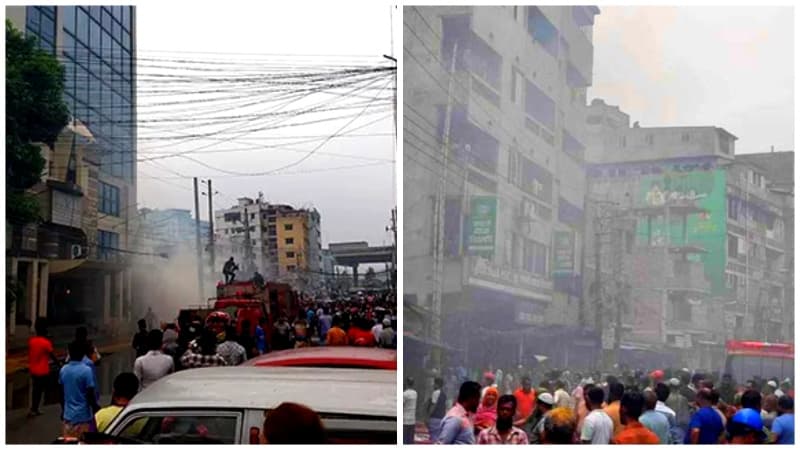 কাওরান বাজার ও মিউচুয়াল ট্রাস্ট ব্যাংকে আগুন নিয়ন্ত্রণে