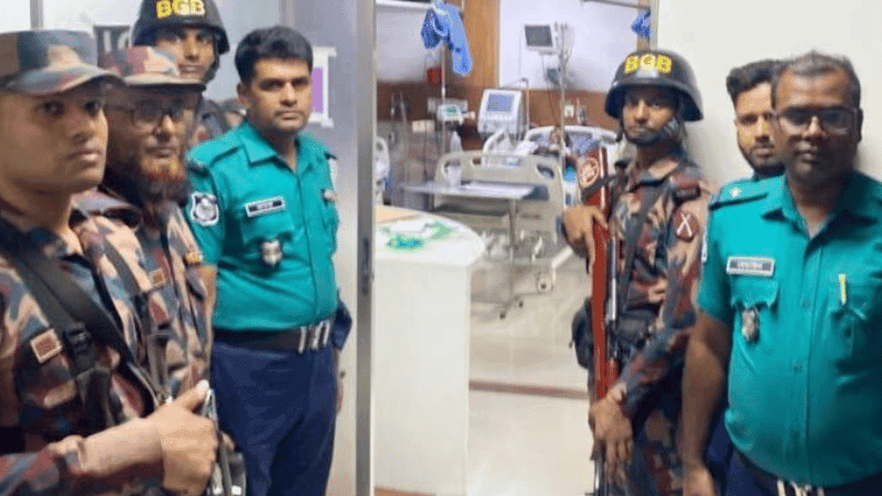 রাজধানীর হাসপাতাল থেকে গুলিবিদ্ধ ভারতীয় নাগরিক আটক