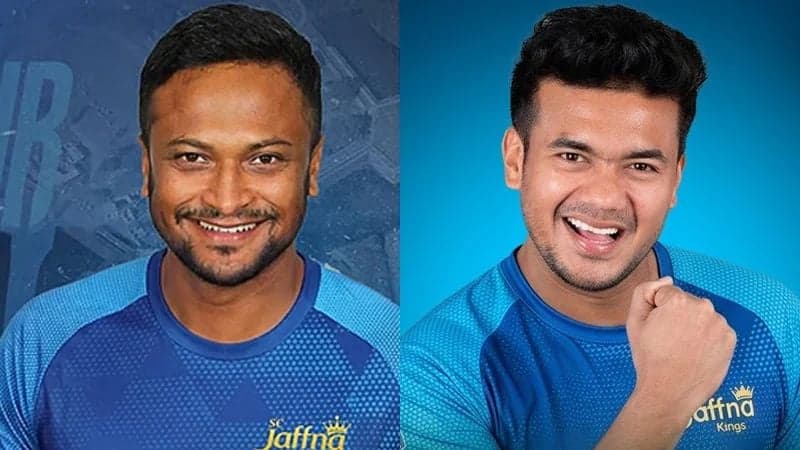 লঙ্কান প্রিমিয়ার লিগে একই দলে খেলবেন সাকিব-তাসকিন