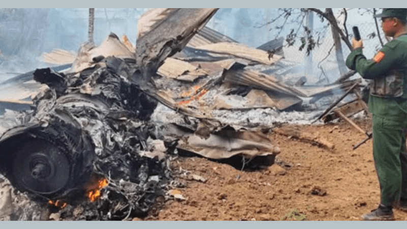 সামরিক জেট ভূপাতিত করার দাবি মিয়ানমারের বিদ্রোহীদের