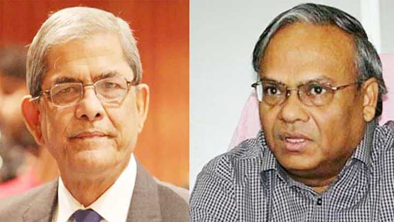 ময়লার গাড়ি পোড়ানোর মামলায় ফখরুল-রিজভীসহ ৮ জন